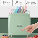 Smart Cutting Board & Knife Set, Self-cleaning With Holder, Color Coded. Fixed Price $35.00.