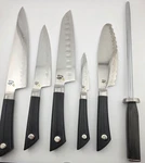Shun Japan Sora 6 Piece VG10 Composite Knife Set Chefs Paring Utility Honing. Fixed Price $199.00.