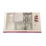 Premium Plastic Mini Appetizer & Dessert Tasting Set 96 Pieces Catering. Mozaik. Fixed Price $9.85.