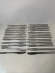 Walco 24 Stainless Steel Dinner Knives Flatware Solid Pattern 8IN Long Nib. Fixed Price $15.00.
