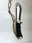 Katz Knife Hunter's Tool **partially Serrated & Gut Hook** K-55/S**W/SHEATH*BOX. Fixed Price $149.00.
