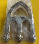 Vintage Nos Sheffield Co. Silverplate Casserole Spoon Rest Clip-on Holder Italy. Fixed Price $27.99.