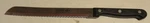 Generation German Steel Knife 12.5" 8" Blade Bread Kitchen China Black Handle Gu. Fixed Price $13.48.