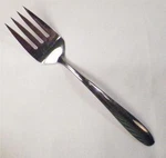 Imperial International Stainless Meat Fork Serving Glossy Vintage Flatware IMI39. Fixed Price $14.99.