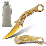 Pocket Knife, Cool Embossed 3D Dragon Folding Great Gift Edc Knives Fo.... Fixed Price $39.36.