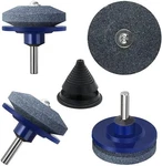 5X Lawn Mower Blade Sharpener & Balancer Kit For Drill Grinder Stone Garden Tool. Fixed Price $11.99.