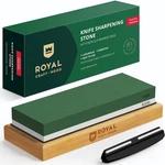 Royal Knife Sharpening Stone Pro Grade 1000/6000 Grit W/non-slip Bamboo Base Nib. Fixed Price $14.99.
