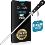 Cutluxe Honing Rod, Sharpening Steel For Kitchen Knives 12". Fixed Price $52.69.