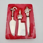 1998 Wallace Silversmiths Christmas Cheese Spreader Santa Frosty Candy Cane. Fixed Price $28.97.