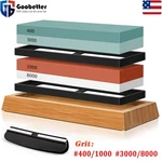 6PCS Knife Sharpening Kit Dual Whetstone 400 1000 3000 8000 Grit Sharpener. Fixed Price $21.99.