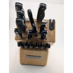 Kitchenaid Knife Set With Wood Block Stainless Steel. Fixed Price $54.00.