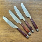 Vintage Williams Sonoma Butter Knife Spreaders Brass With Wood Handle 4 Box. Fixed Price $19.99.