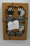 Pottery Barn Sentiment Fork Cheese Markers Hand Soft Medium S/ 4 #95. Fixed Price $26.00.
