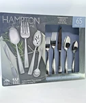 Hampton Forge Signature 18/10 Stainless Steel Flatware 65-PIECE Set Brand New. Fixed Price $99.99.