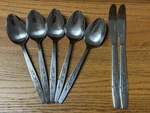 7PC Oneidacraft Capistrano Deluxe Stainless 5 Tablespoons 2 Butter Knives. Fixed Price $37.95.