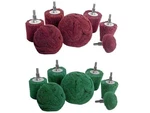 LINE10 Tools 7PK Non Woven Abrasive Drill Buffing Attachment Set, Green, Coarse. Fixed Price $29.99.