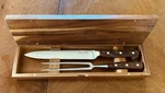 Sur Table Carving Set High Carbon Steel Blade. Fixed Price $35.00.