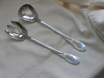 Reed & Barton Stainless Bella Oversized Salad Server Set Fork Spoon 2 Pcs. Fixed Price $16.99.