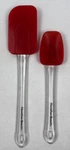 Pair Of Hamilton Beach Red Silicone Spatulas Clear Handle. Fixed Price $9.29.