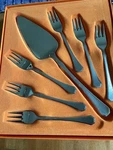 Fjord Design Scandinavian Flatware By Hardanger 7 Piece Cake Set. Fixed Price $79.99.
