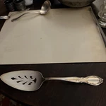 Vintage Wm Rogers Silver Plated Pie Pastry Server Elegant Is Patina 9.5" Wedding. Fixed Price $8.00.