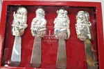 Wallace Silversmiths Snowman Spreaders Set Of 4 Sliverplated Christmas Holiday. Fixed Price $19.99.