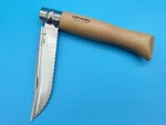 Opinel Knife No. 12 Serrated Blade Inox Stainless Steel Made France. Fixed Price $84.99.