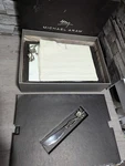New Open Box Michael Aram Black Orchid Cheese Board Kit W/knife Sm - 111862. Fixed Price $110.00.
