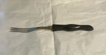 New Cutco #1726 Three Carving Turning Fork 3" Tines Dark Brown Swirl Handle. Fixed Price $24.99.