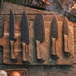 5-PIECE Chef Knife Set Carbon Steel Kitchen Knives Professional Cooking & Bbq. Fixed Price $121.20.