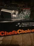 Chefs Choice Model 460 Diamond Hone 2 Stage Straight & Serrated Knife Sharpener. Fixed Price $28.99.