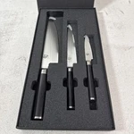 Shun Classic 3 Pc Starter Knife Set Paring Utility Chef Knives Read Description. Fixed Price $279.95.
