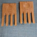 Core Natural Bamboo Salad Hands For Mixing Claws Tossers Servers 2 Pc Set. Fixed Price $7.99.