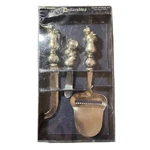 Boston Warehouse Dellarobbia 3PC Cheese Serving Set Stainless Steel. Fixed Price $25.00.