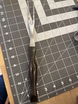 Vintage Cutco 1727 C86 Carving/ Serving Fork Tine Brown W/orange Swirl Handle. Fixed Price $35.00.