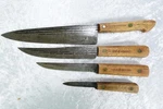 Lot Of 4 Old Hickory Tru Edge Ontario Knife Co Knives Paring Carving Butcher. Fixed Price $59.95.