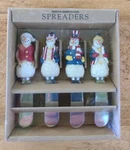 1998 Boston Warehouse All American Christmas Snowman Spreader Knives Nib. Fixed Price $12.00.