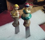 Boston Warehouse Spreader Knives Set Of 2 "bathing Beauty" Beauties. Fixed Price $8.00.