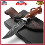 Damascus Hunting Knife Handmade VG10 67-LAYERS Steel Bowie Wit.... Fixed Price $90.29.