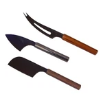 3 Pc La Cote Cheese Knife Set Japanese Stainless Steel Pakka Wood Handle Knives. Fixed Price $30.00.