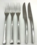 5 Couzon Persane Mirror Pc Stainless Flatware Forks 3/8 , Knives Silverware. Fixed Price $19.96.