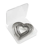 Mrs. Anderson's 5-PIECE Stainless Steel Heart Cutter Set W/reusable Storage. Fixed Price $10.99.