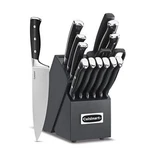 Cuisinart 15-PC Forged Triple Rivet Knife Set With Block High Carbon Steel. Fixed Price $55.96.