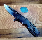 Grand Way 6681 Folding Pocket Knife, 440C Steel & Plain Blade, Aluminum Handle. Fixed Price $15.95.