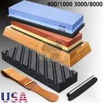 Knife Sharpening Set Professional Whetstone Side Grit 400/1000 3000/8000. Fixed Price $24.58.