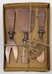 Thirstystone Urban Farm Hammered Copper Finish Serving 3 Pc Cheese Spreader Set. Fixed Price $17.99.