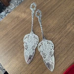 Silver Plated Cake Server, Pierced, Ornate, 8 Euc Fancy Wedding Embellished. Fixed Price $12.99.