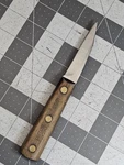 Vintage Chicago Cutlery 100S Paring Utility Knife Full Tang Wood Handle Fixed. Fixed Price $11.99.