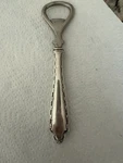 Vintage Fancy Sterling Silver Handle Stainless Bar Ware Bottle Opener. Fixed Price $31.99.