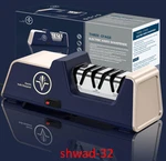 Professional 3-STAGE Electric Knife Sharpener, Diamond, Gold Finish Guides Chefs. Fixed Price $89.99.